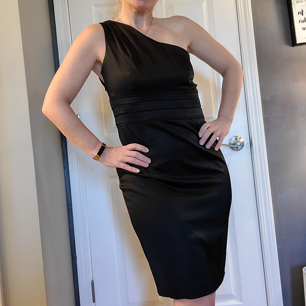 Calvin Klein One shoulder dress size S